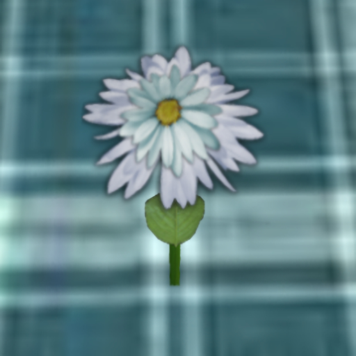 single blue flower