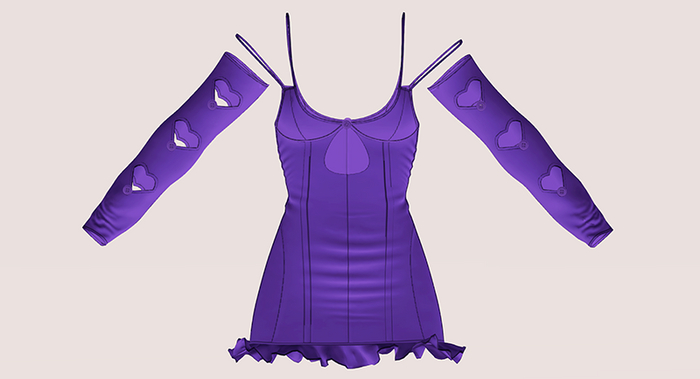 #UNIVERSA - Lovely Dress Set - PURPLE