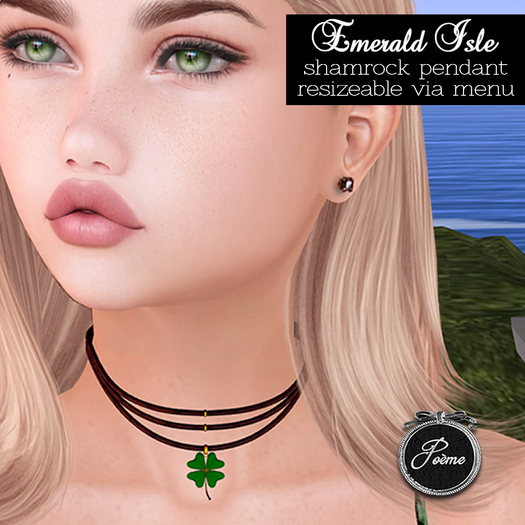 {Poeme} Emerald Isle Shamrock Pendant