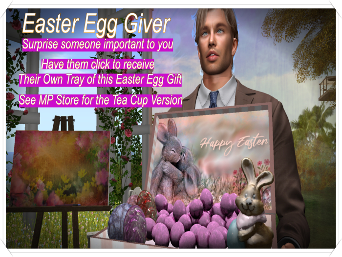 EASTER EGG GIFT Giver Tray Easter Eggs  Bunny Rabbit