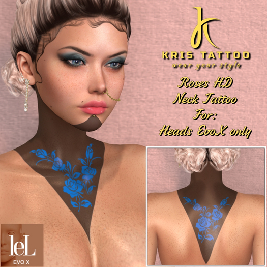 Kris Tattoo - HD ROSES NECK EvoX - BOM #7