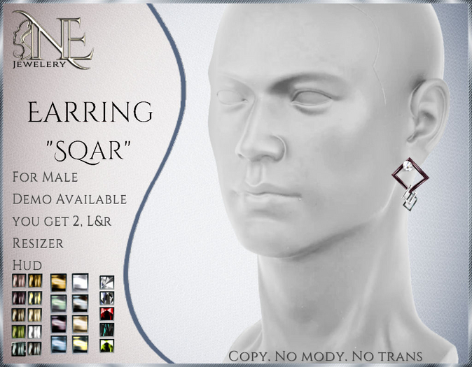 !! NE! Earrings "SqaR"  DEMO 