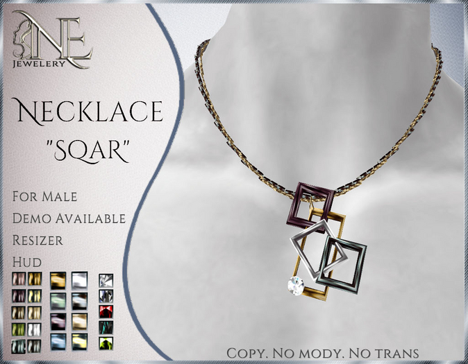 !! NE! Necklace "SqaR"  DEMO 