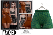 Frayed - Alice Shorts - Leafy Green