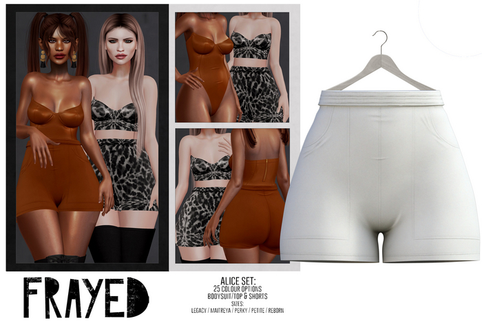 Frayed - Alice Shorts - Cream