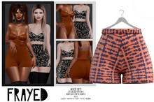 Frayed - Alice Shorts - Coral Tie-Dye