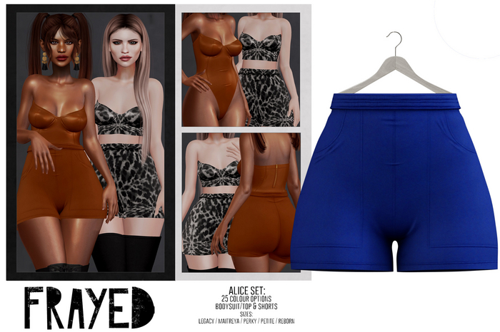 Frayed - Alice Shorts - Blue