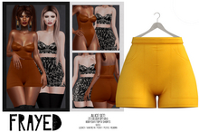 Frayed - Alice Shorts - Mustard