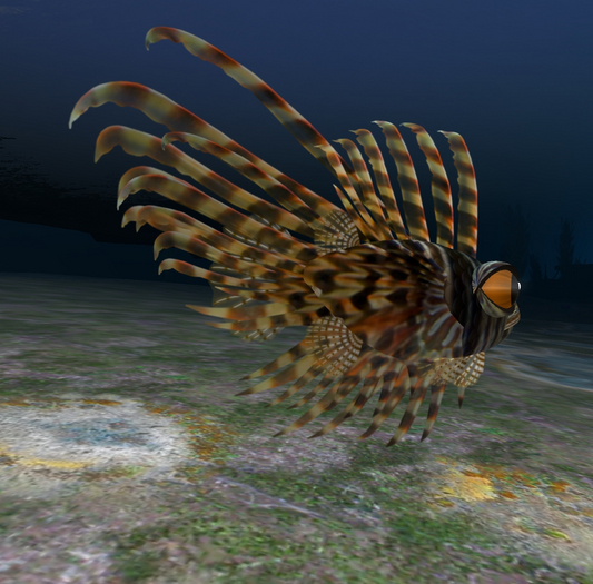 (7S) Uncommon Fish: Brown Lionfish