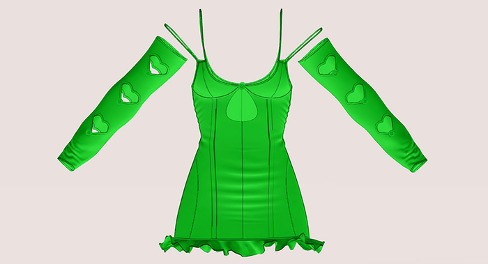 #UNIVERSA - Lovely Dress Set - GREEN