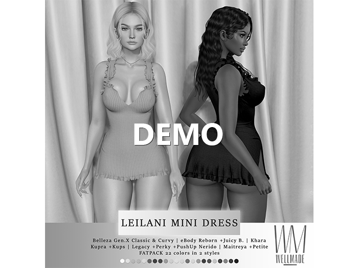 [WellMade] Leilani Mini Dress DEMO