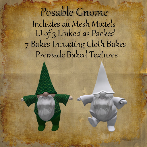 Bad Katz Posable Mesh Gnome Full perm mesh