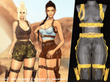#Klubb "Lara" Straps w/ Holster [Dandelion]