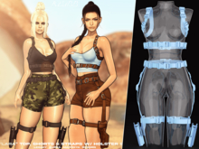 #Klubb "Lara" Straps w/ Holster [Crystal Meth]
