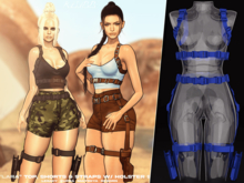 #Klubb "Lara" Straps w/ Holster [Blue Monday]