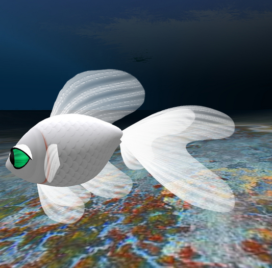 (7S) Common Fish: White Goldfish