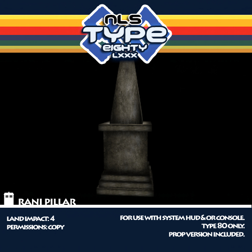 TARDIS Exterior - Rani Pillar - Type 80