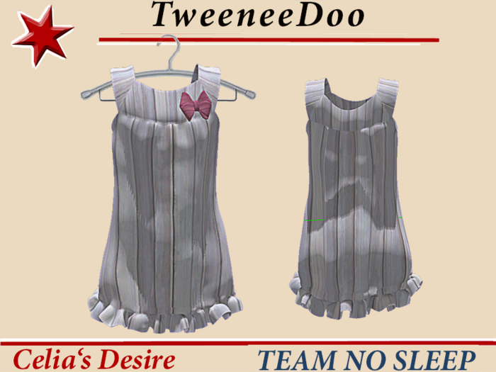 Dress Tweeneedoo white stripes
