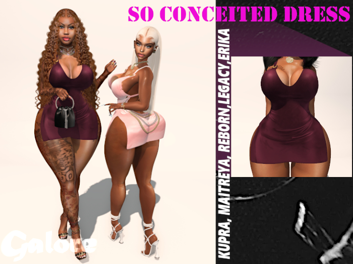[G A L O R E] SO CONCEITED DRESS-WINE