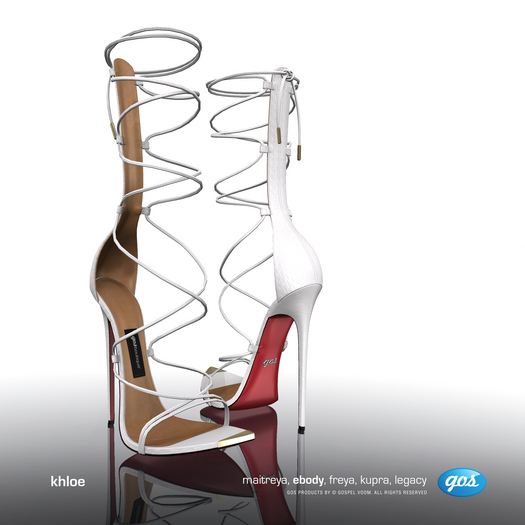[Gos] Khloe Laced Sandals - White Alyssum