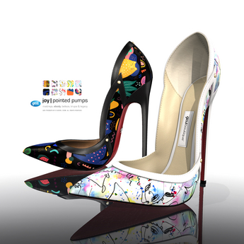 Second Life Marketplace - [Gos] Joy Pointed Pumps - Pattern Collection