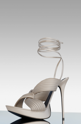 [HUNTT] - Aurora Satin Stiletto - Cream