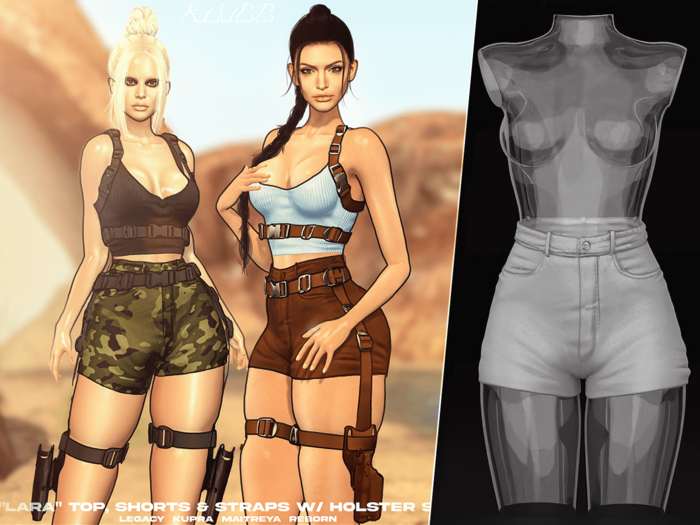 #Klubb "Lara" Shorts [Razor Blade]