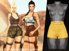 #Klubb "Lara" Shorts [Dandelion]