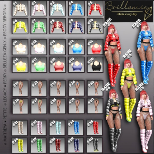 42 *BRILLANCIA* - Set  Maya blue RARE