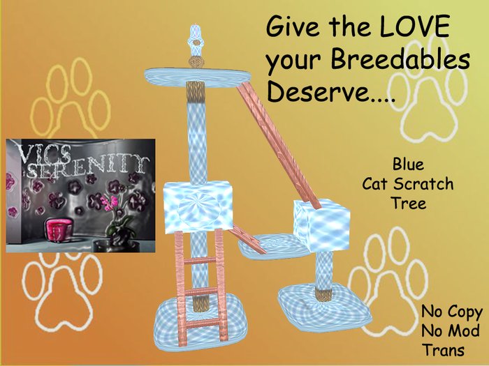 Large Blue Kitty Tree-Boxed 1