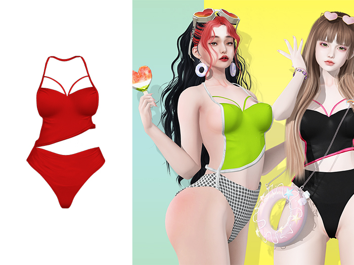 BADA ~ Cozi Swimsuit < Red >
