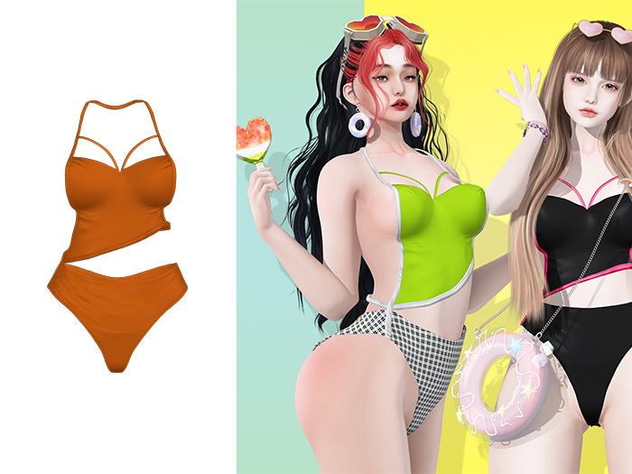 BADA~Cozi Swimsuit < Orange >