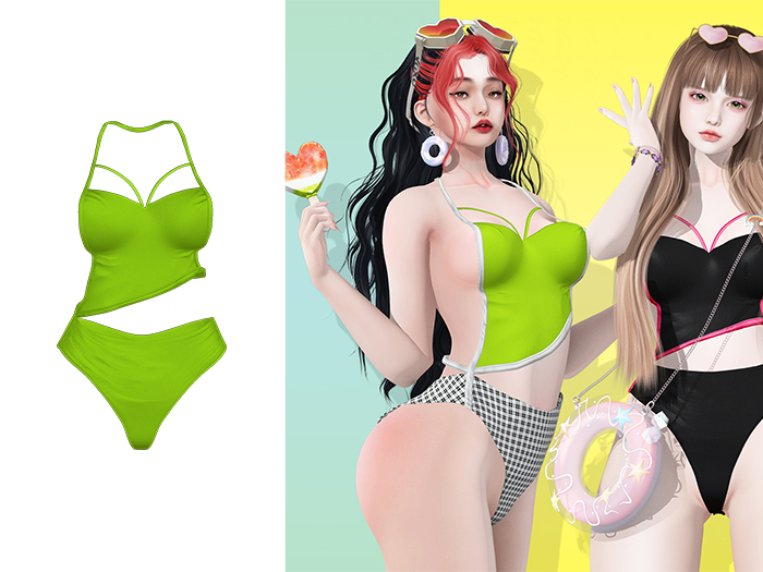 BADA~Cozi Swimsuit < Lime >