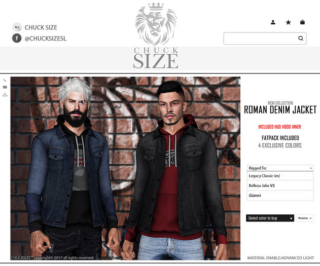 CHUCK'S ROMAN DENIM JACKET BLUE