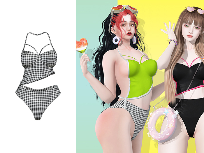 BADA~Cozi Swimsuit < Check3 >