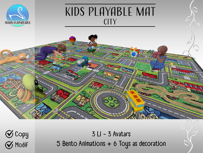 [SF] Kids Playable Mat - City