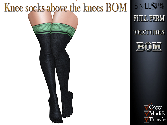 STYLES-Knee socks above the knees BOM FULL PERM