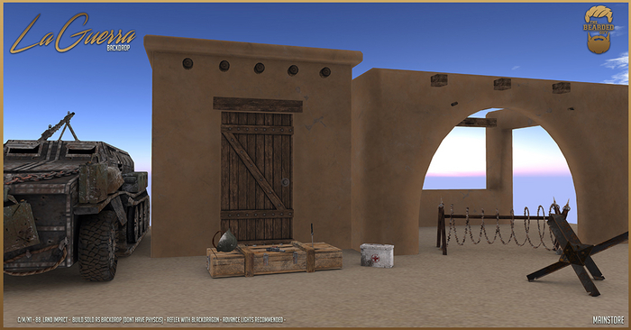 La Guerra Backdrop - The Bearded Guy