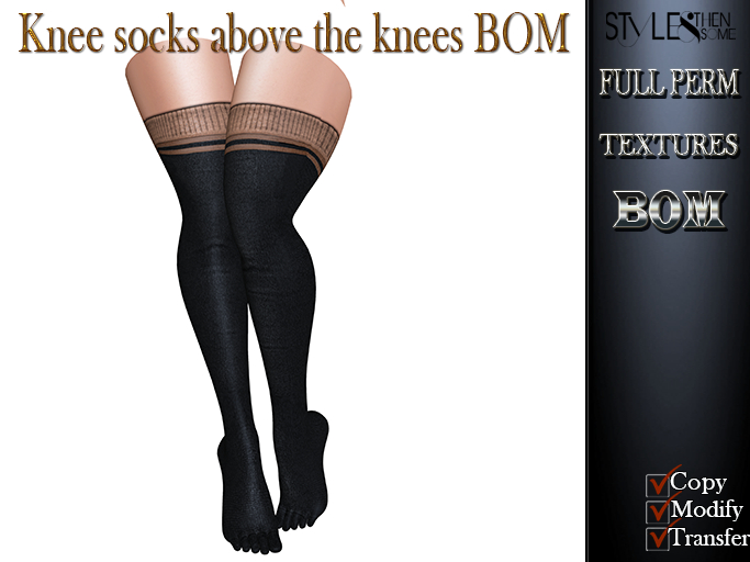 STYLES-Knee socks above the knees BOM FULL PERM Black/Brown