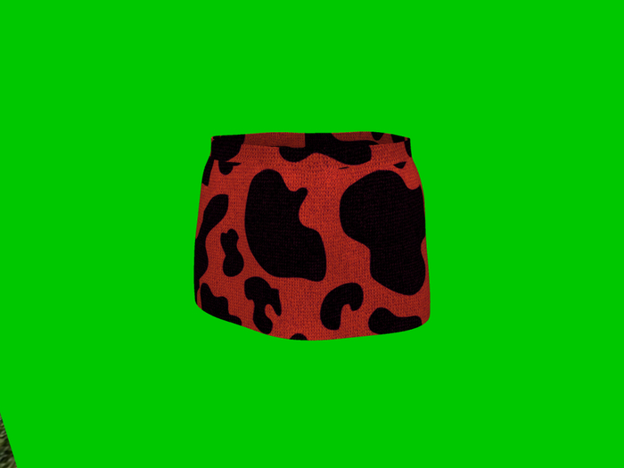 Skirt-Tweenster-Gift  cow red