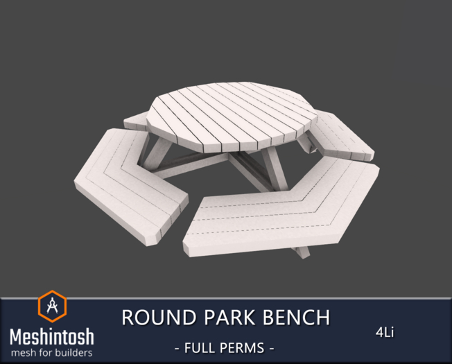 Meshintosh - Round Park Bench