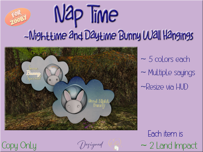 ~~~@ByMela~ADD~Nap Time~Bunny Wall Hangings