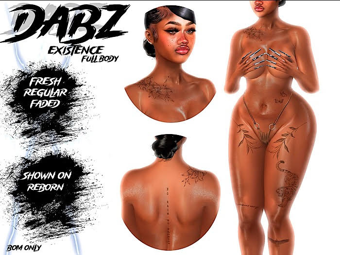 DABZ - Existence Full Body Tattoo