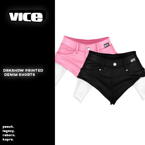 VICE. DRKSHDW Denim Shorts "FATPACK"