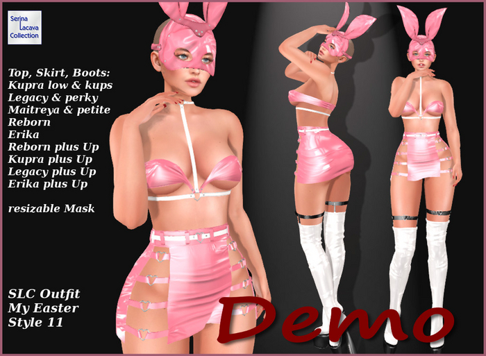 SLC Outfit My Easter Style 11 * Latex Bunny Demo (unpacked)
