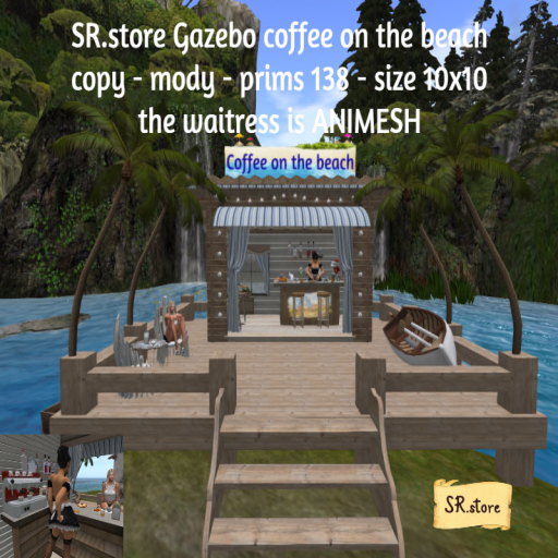 SR.store Gazebo coffee on the beach