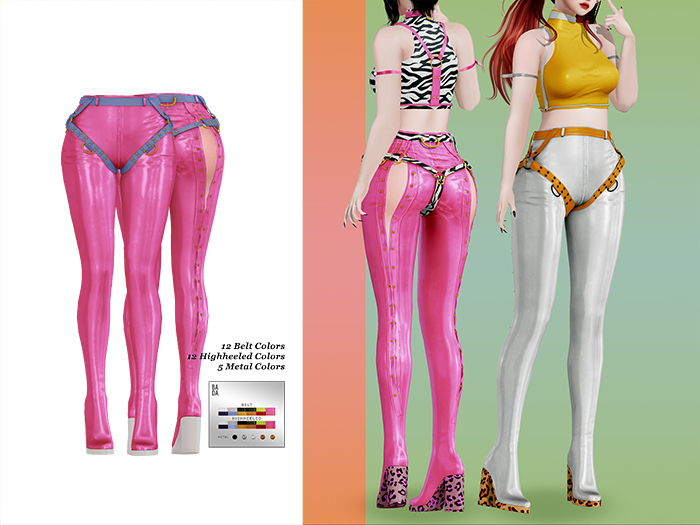 BADA~Iris Pants Pink