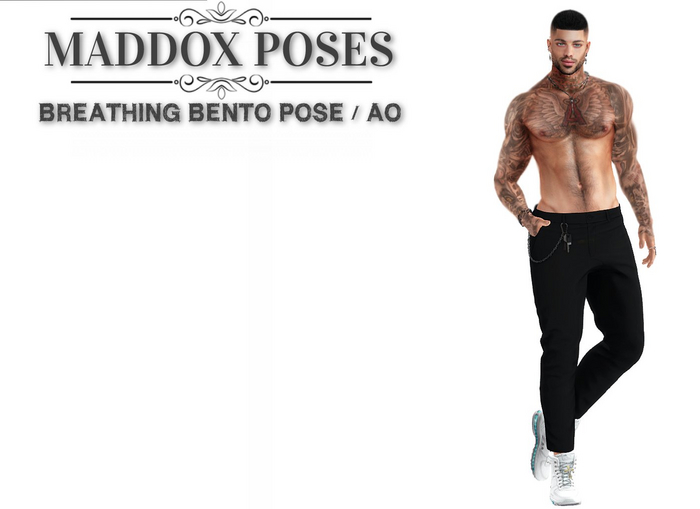 Male Bento Breathing POSE AO STANDING ANIMATION 10