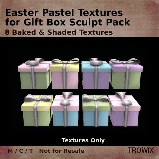 Trowix - Easter Pastel Textures For Gift Box Sculpt Pack
