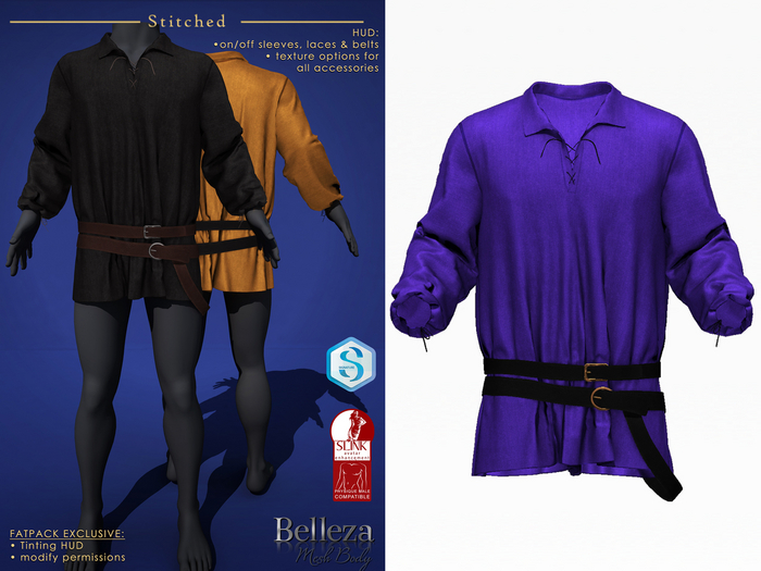 (Stitched) Aleyn Tunic - Purple